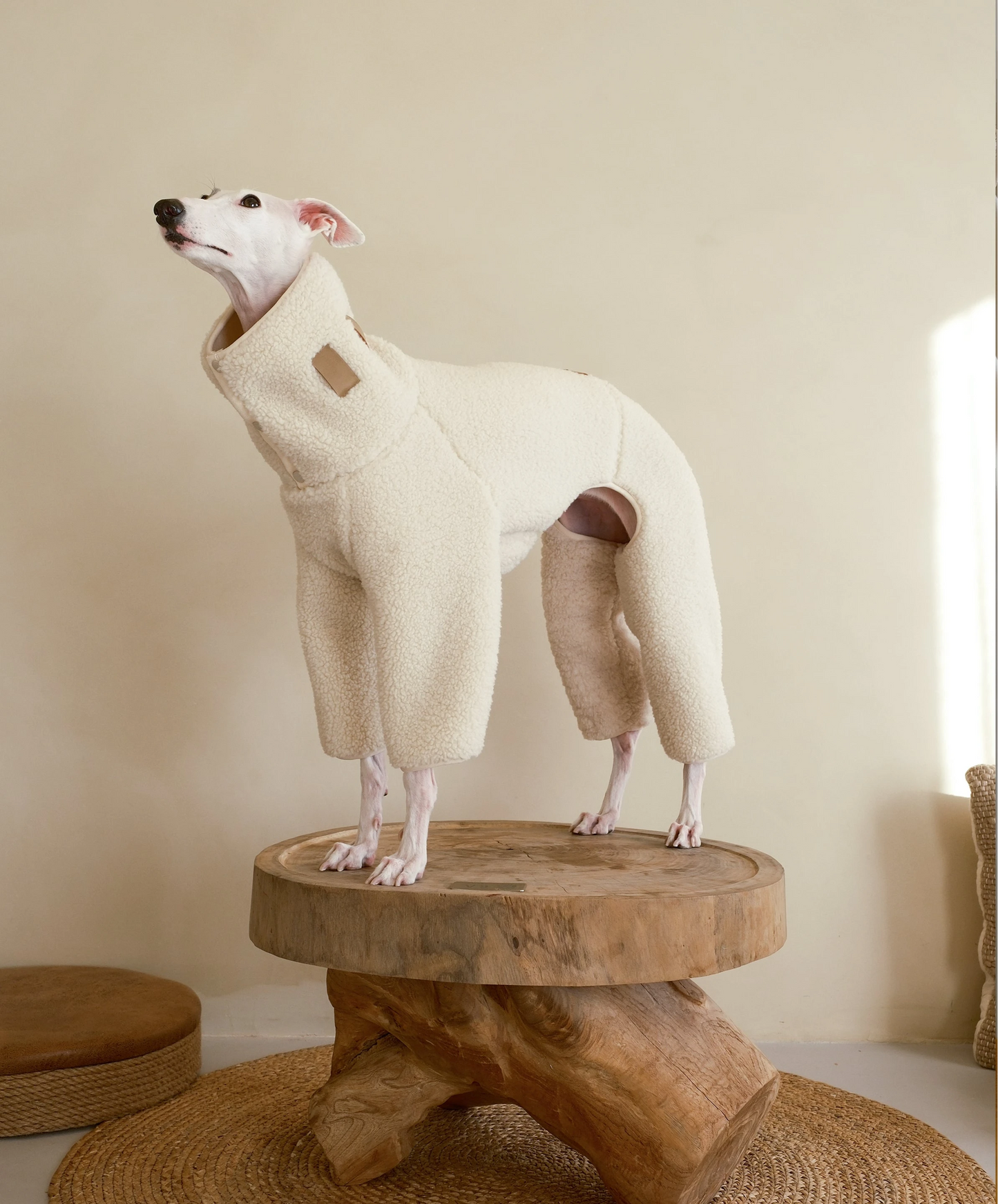 100% sherpa fleece sweater dog onesizs sheeps wool 