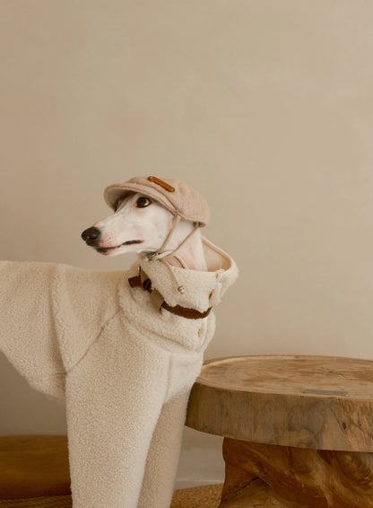 100% sherpa fleece sweater dog onesizs sheeps wool 