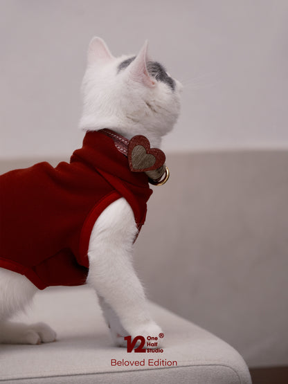 Italian Fujiyama Heart Collar Pet Collar