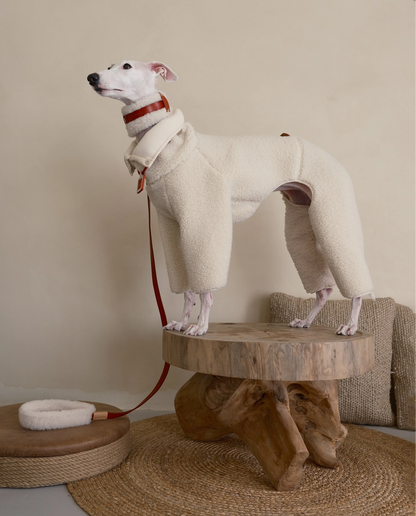 100% sherpa fleece sweater dog onesizs sheeps wool 