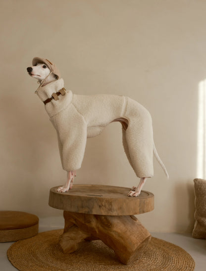 100% sherpa fleece sweater dog onesizs sheeps wool 