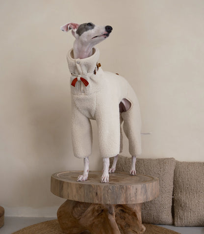 100% sherpa fleece sweater dog onesizs sheeps wool 